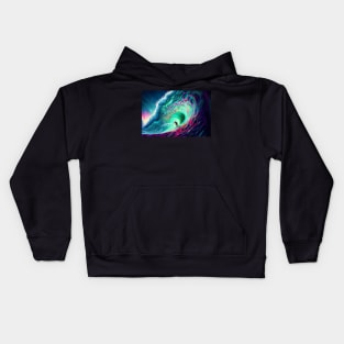 Surf Art Action Kids Hoodie